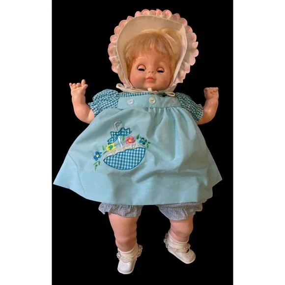 222” Vintage Vogue BABY DEAR ONE Blonde/Blue Eyes Doll Redesigned Face 1965 - Picture 13 of 15